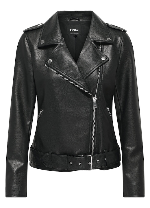 Geaca dama Only piele ecologica, Negru