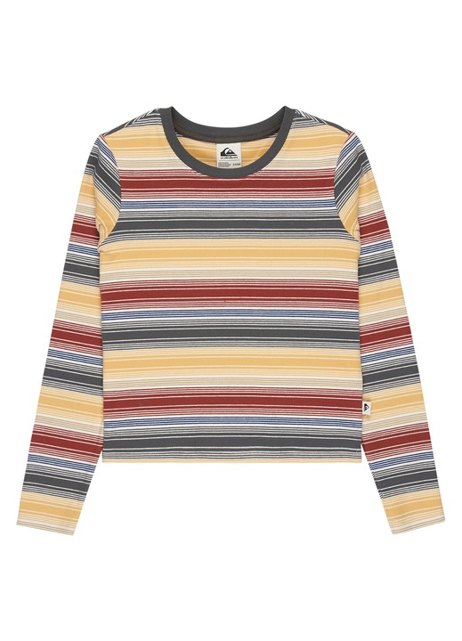 Bluza dama, Quiksilver, dungi, multicolor, 58% bumbac organic, 38% poliester reciclat, 4% elastan, XL INTL