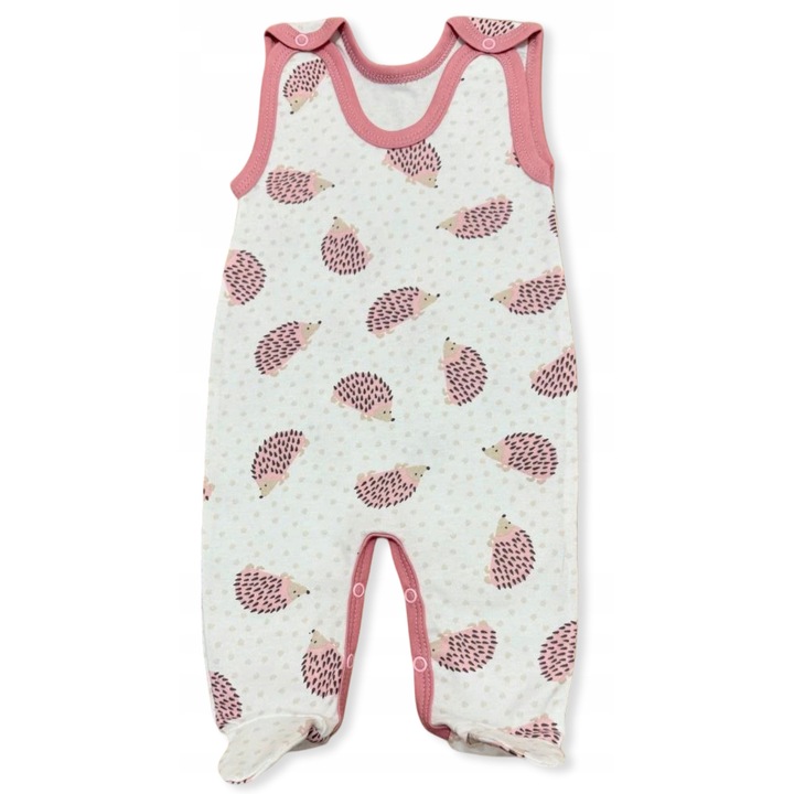 Salopeta copii, Dartomik, roz, Alb/Roz