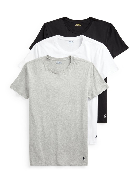 Set de 3 tricouri barbati, Polo Ralph Lauren, bumbac, multicolor