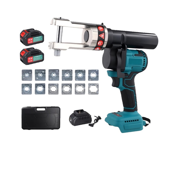 Хидравлични клещи, 120KN, 12 включени матрици, 16-300 мм