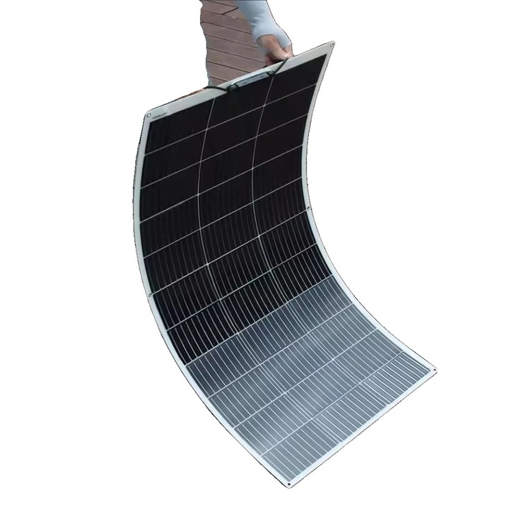 Panou solar flexibil, 150W, eficienta 21%, design usor, alb