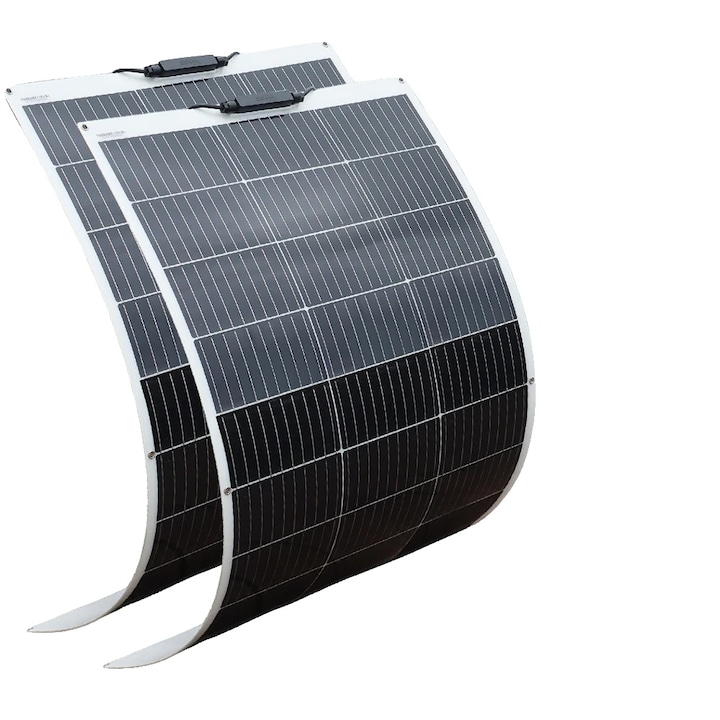 Set panouri solare flexibile, 2 bucati, 150W, design usor, 300W, multicolor