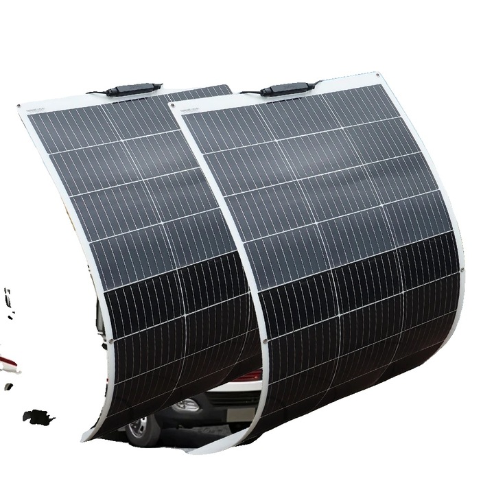 Set panouri solare flexibile, 2 bucati, 150W, design usor, 300W, 12V/24V