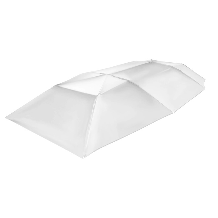 Cort auto semi-automatic, impermeabil, protectie UV, gri argintiu, 4.2x2.2m