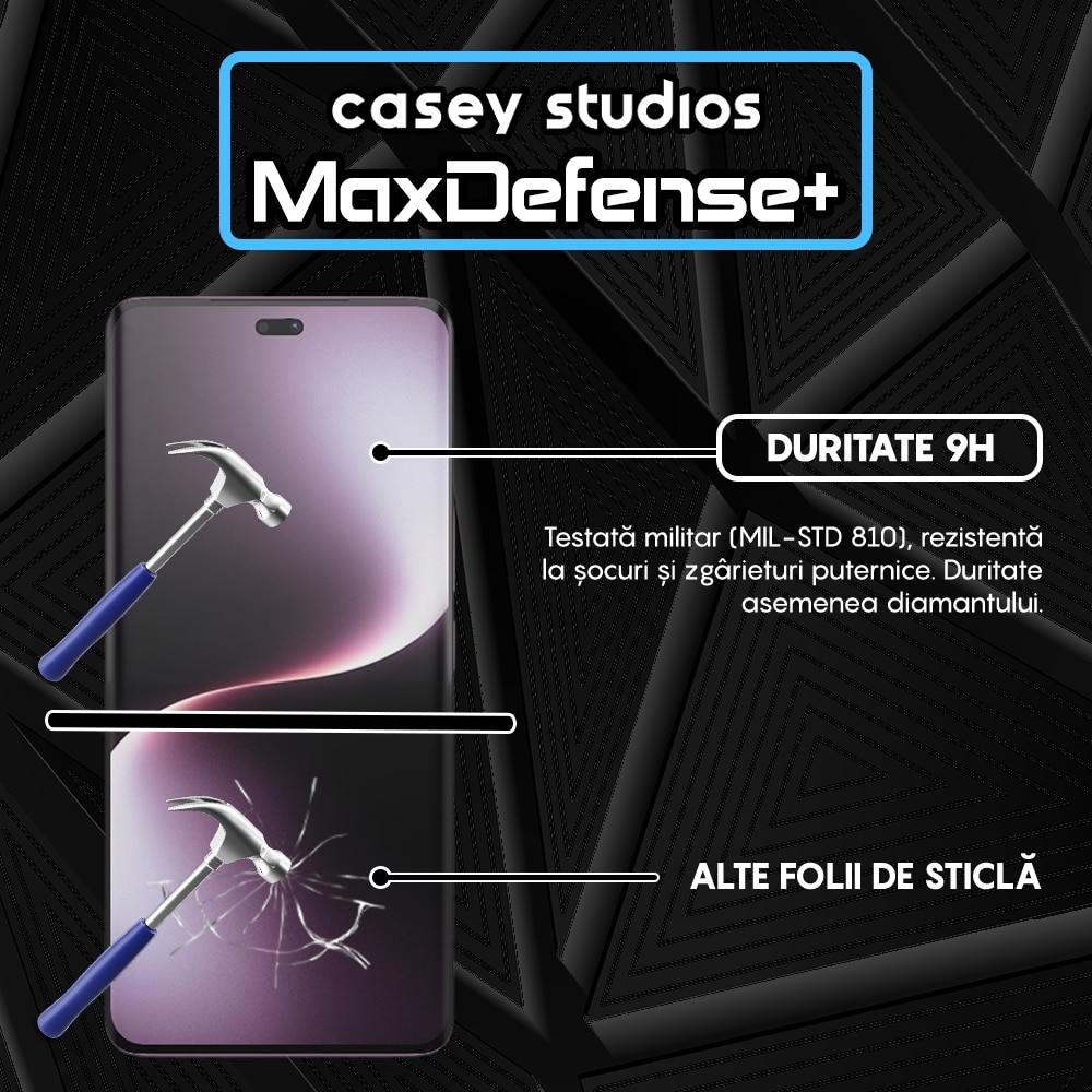 Folie Sticla CASEY STUDIOS compatibila cu Honor Magic7 Lite, Full Glue, Sticla Securizata, Duritate Militara, Ultra HD, Margini negre