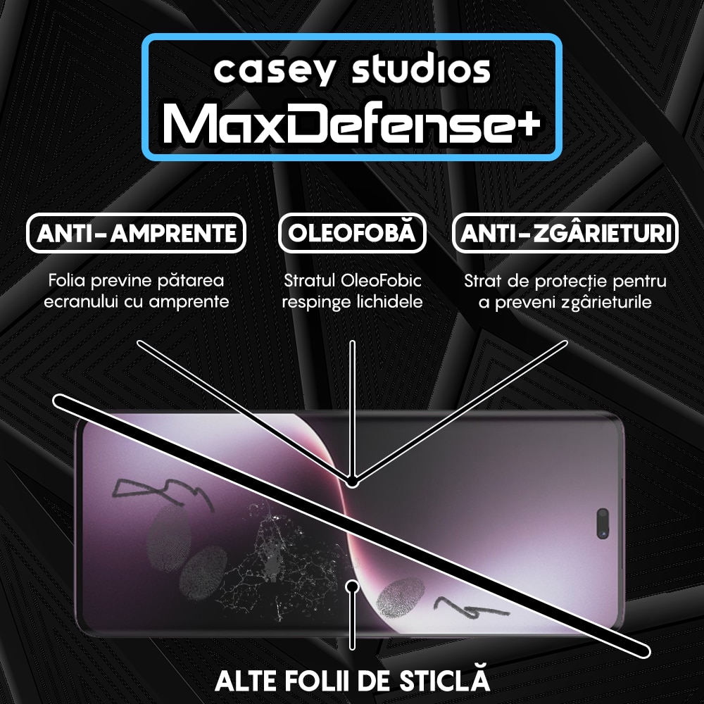 Folie Sticla CASEY STUDIOS compatibila cu Honor Magic7 Lite, Full Glue, Sticla Securizata, Duritate Militara, Ultra HD, Margini negre
