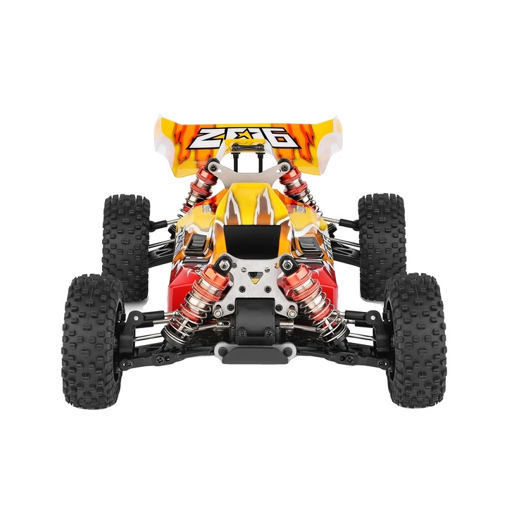 Masinuta de control la distanta, constructie metalica si plastic, scara 1:14, viteza maxima 75 km/h