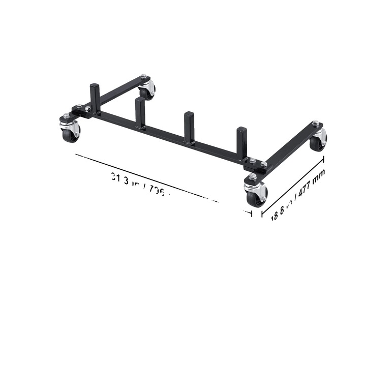 Suport pentru roti auto, 4 suporturi, design compact, mobilitate usoara, 1.18x1.18x3.9 inch