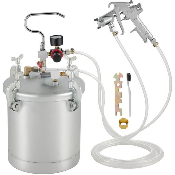 Pistol de vopsit, 10L, constructie metalica durabila, 1.5mm duza