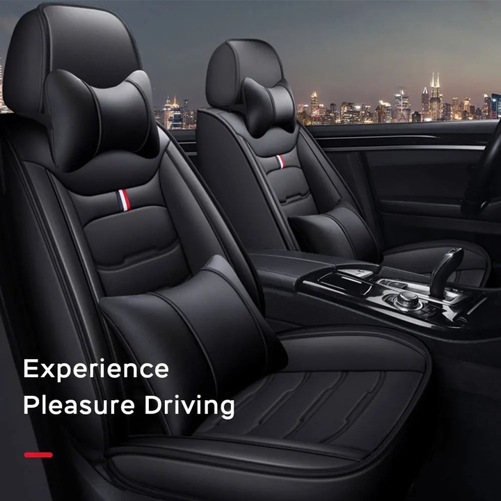 Husa auto, PU, instalare usoara, neagra-luxoasa, 60x60x30cm