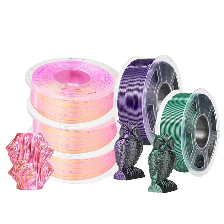Filament 3D, 1.75mm, 330m, PLA Plus, multicolor, set 5.5kg