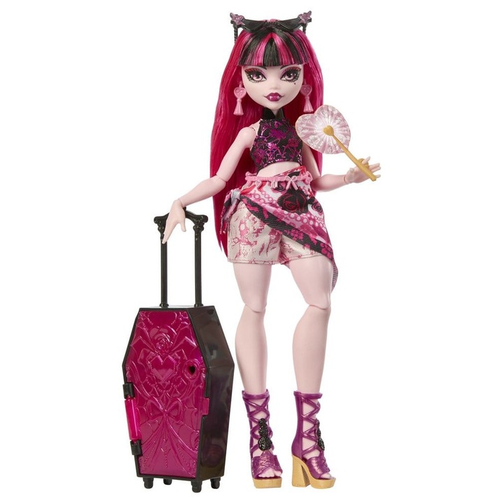 Papusa Monster High Skulltimate Secrets Draculaura, multicolor