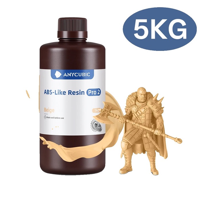 Rasina 3D ABS Pro2, bézs, 5kg, alacsony szagú formula, széleskörű kompatibilitás