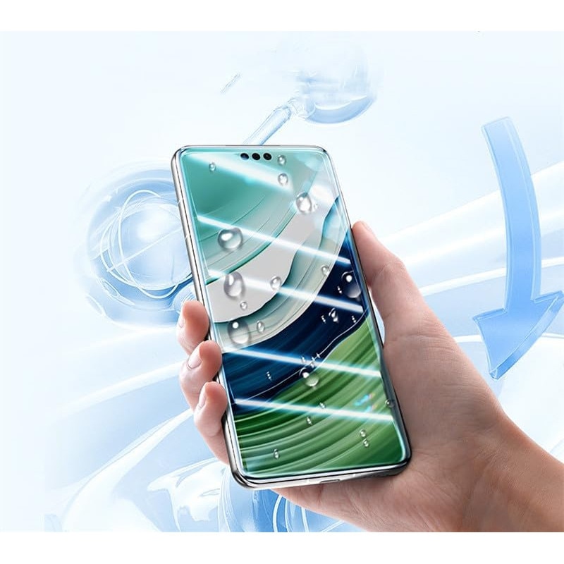 Folie transparenta cu autoaplicare compatibila cu Samsung Galaxy S20 FE, sticla securizata