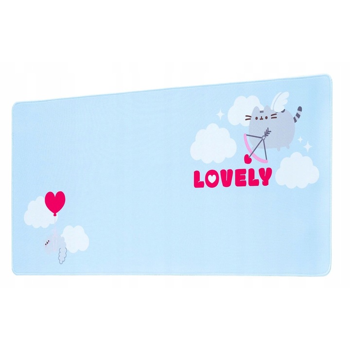 Mata gaming Pusheen Purrfect Love, 80x35cm, waterproof, antiderapant