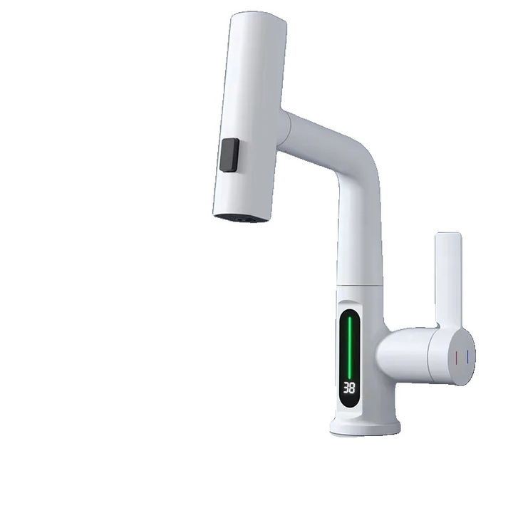 Csaptelep, indukciós digitális kijelző, rozsdamentes acél konstrukció, pultra szerelhető, egykaros, 2 kedvezmény