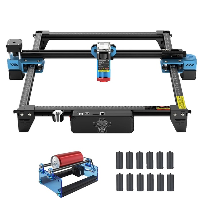 Gravator laser Kit 5EUTTS-10 PRO, 300x300mm, 0.1mm precizie, compatibilitate larga materiale, 3kg