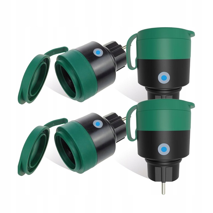 Set 4 prize inteligente Wi-Fi UCOMEN PA-GEBA-01SWP, waterproof IP44, control vocal, 16A/3680W