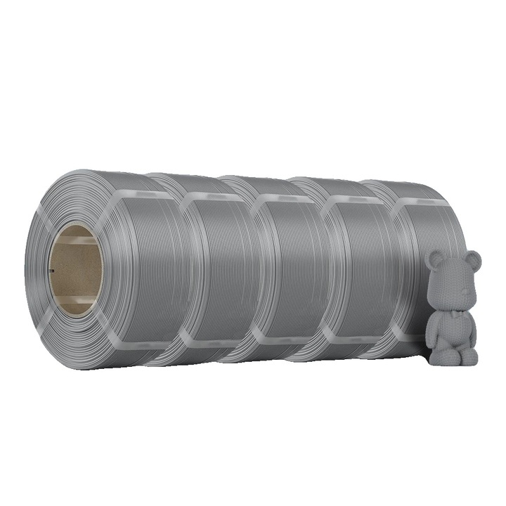 Filament 3D, PLA, 1.75mm, set 5 role, gri