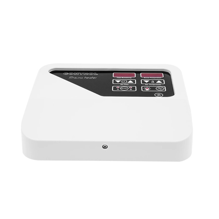 Controler pentru soba de sauna, 40-105°C, 3-9KW, 380V-415V, setare timp duala