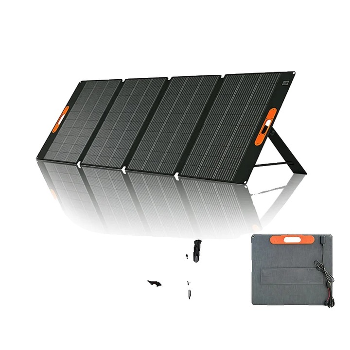 Panou solar portabil 5-in-1-SP200W, constructie durabila, dimensiuni compacte
