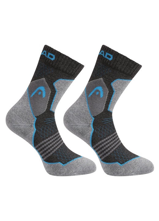 Sosete barbati, Head, 2 perechi, inalte, gri, S