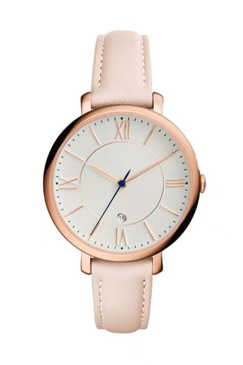 Ceas dama Youkly Jacqueline, roz pal, cu data