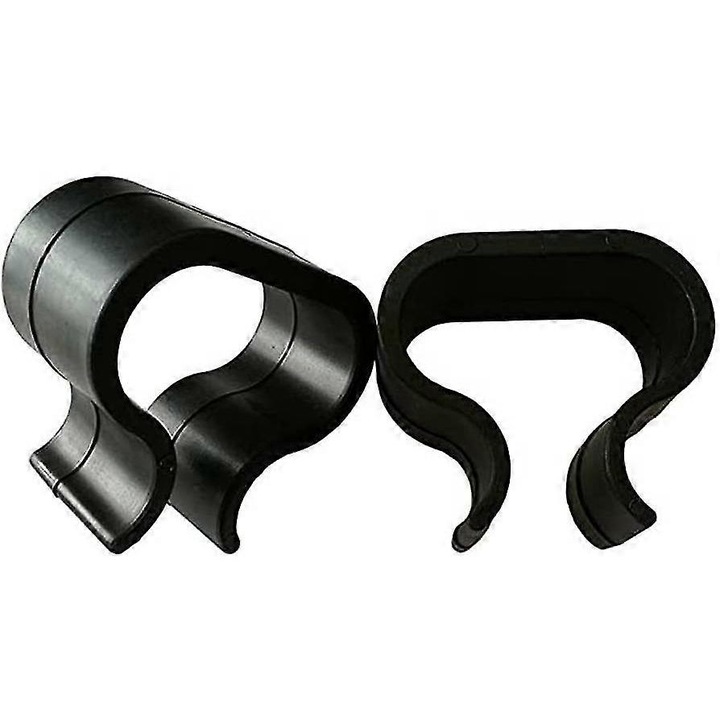 Set 10 Clips pentru Mobilier de Exterior, Negru, 7x6.5cm