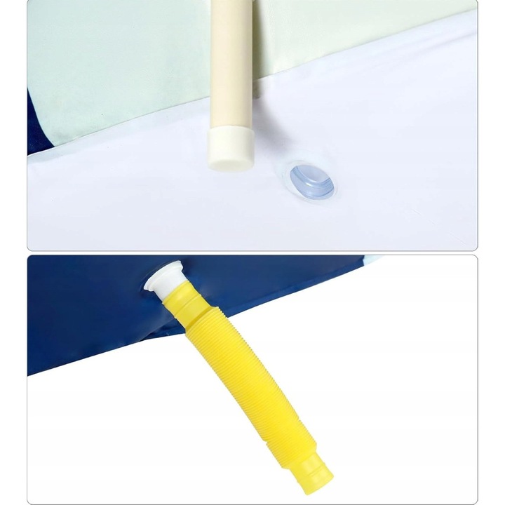 Cada pliabila mare 140cm, QWORK, PVC, stabila, set complet