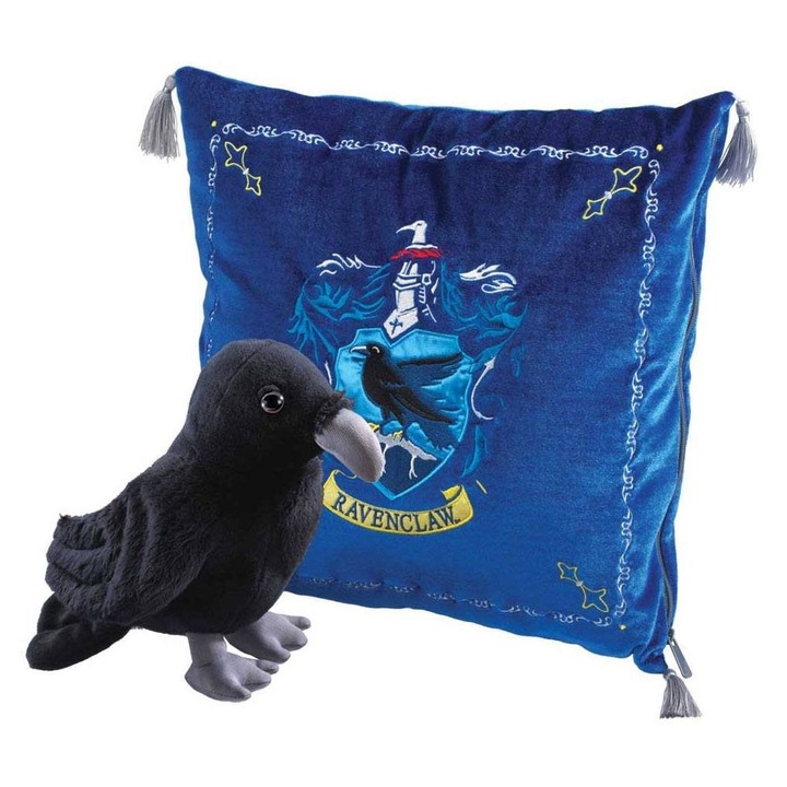 Mascota и възглавничка Ravenclaw, 34x34cm, Harry Potter, плюшена играчка, многоцветна, комплект