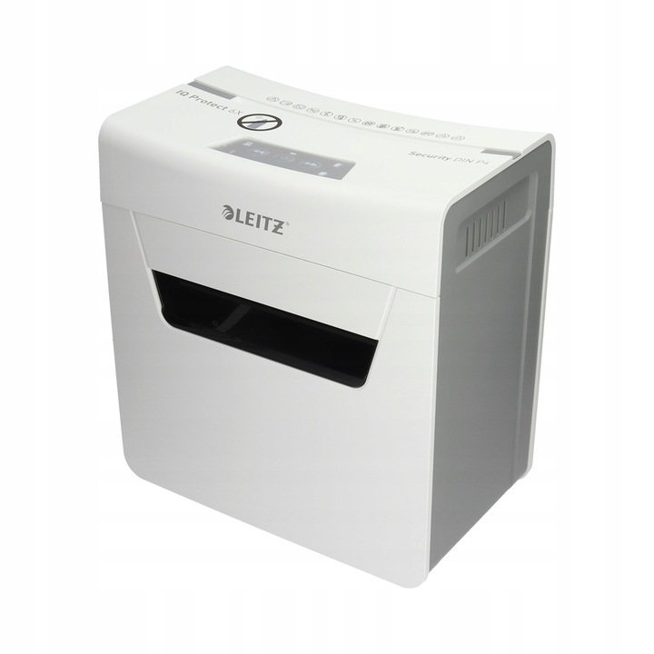 Distrugator documente Leitz IQ Protect Premium 6X, 6 foi, P4, alb, 325x353x196mm
