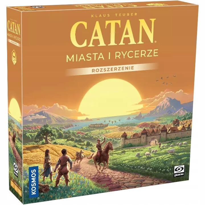 Catan: Városok és Lovagok, társasjáték, 3-4 játékos, 120 perc, többszínű