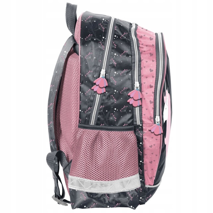 Iskolatáska Paso, többszínű, 2 rekeszes, vízálló anyag, 38x28x15cm