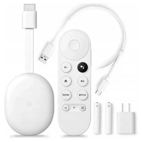 Odtwarzacz multimedialny Google Chromecast 4.0, 4 GB, alb, set