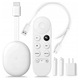 Мултимедиен плейър Google Chromecast 4.0, 4 GB, бял, пълен комплект с дистанционно и USB кабел