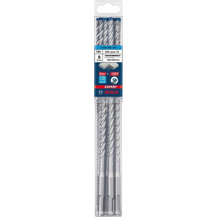 Set burghie SDS-plus 8x200x265mm 10St Bosch