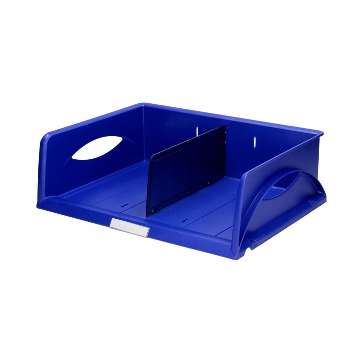 Suport documente Leitz A4, 12 compartimente, albastru