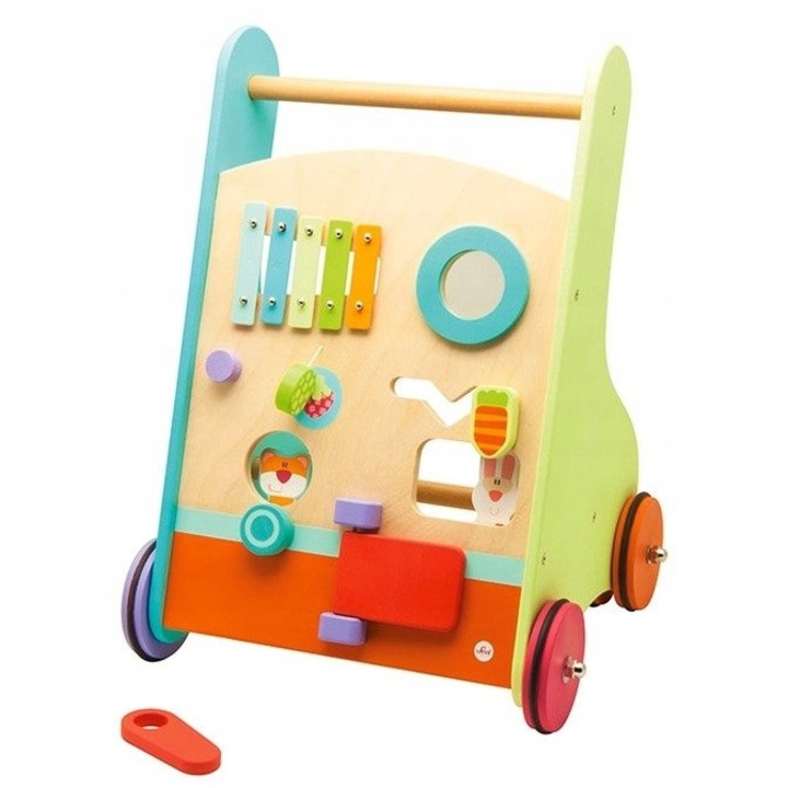 Trudi zenélő bébikomp, 19.7x13.6x5.1cm, egyensúly és koordináció fejlesztése, az első lépésekhez