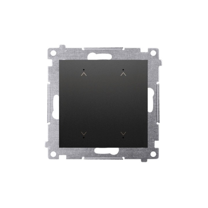 Redőnykapcsoló dupla, Kontakt-Simon, Simon 54, 230V, 6A, matt fekete