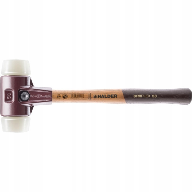 Ciocan Halder SIMPLEX 40mm, 650g, 330x110mm, cu cap din nylon, maner ...