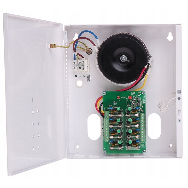 Sursa alimentare transformator PULSAR 24/27V AC 6A metalica 8 iesiri