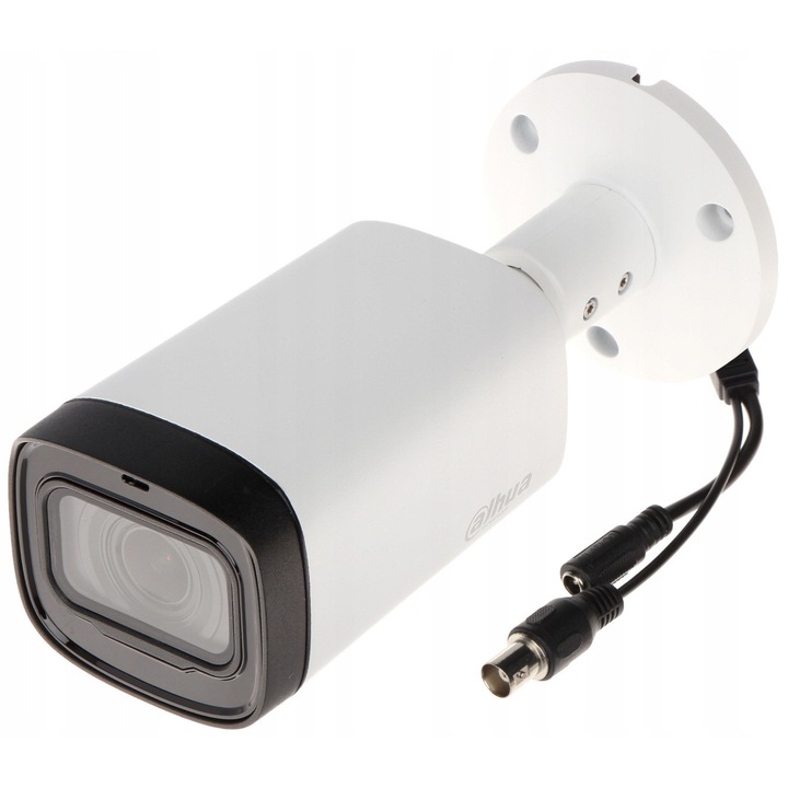 Camera de supraveghere Dahua, model HAC-HFW1801R-Z-A-27135-S2, 8.3 Mpx, 4K UHD, motozoom 2.7-13.5 mm, alb + negru, IP67, 210x90x90 mm