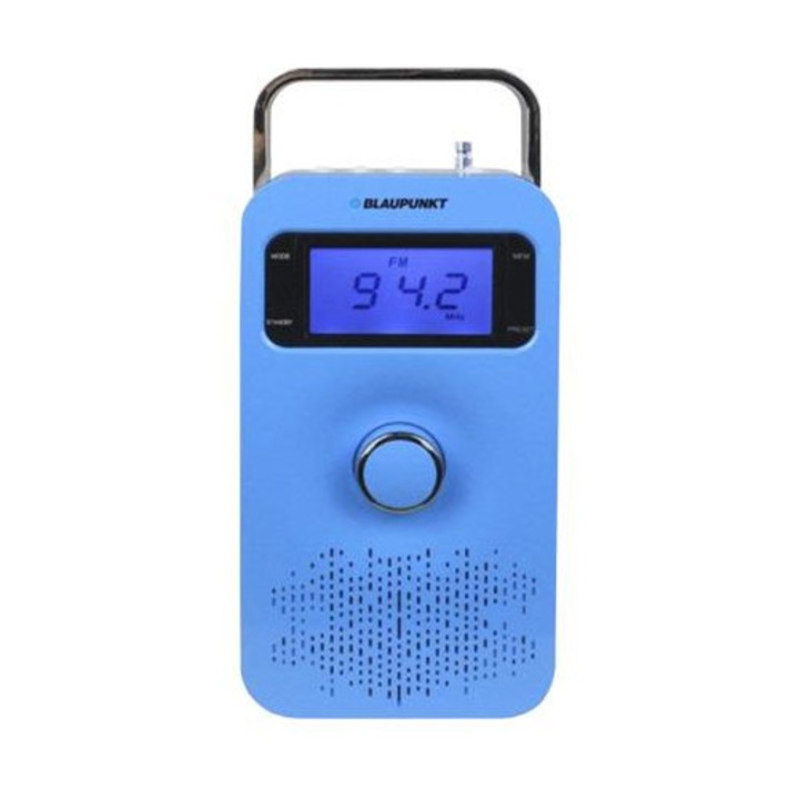 Radio portabil Blaupunkt, FM, 30 statii, SD/USB, 100x200x110mm