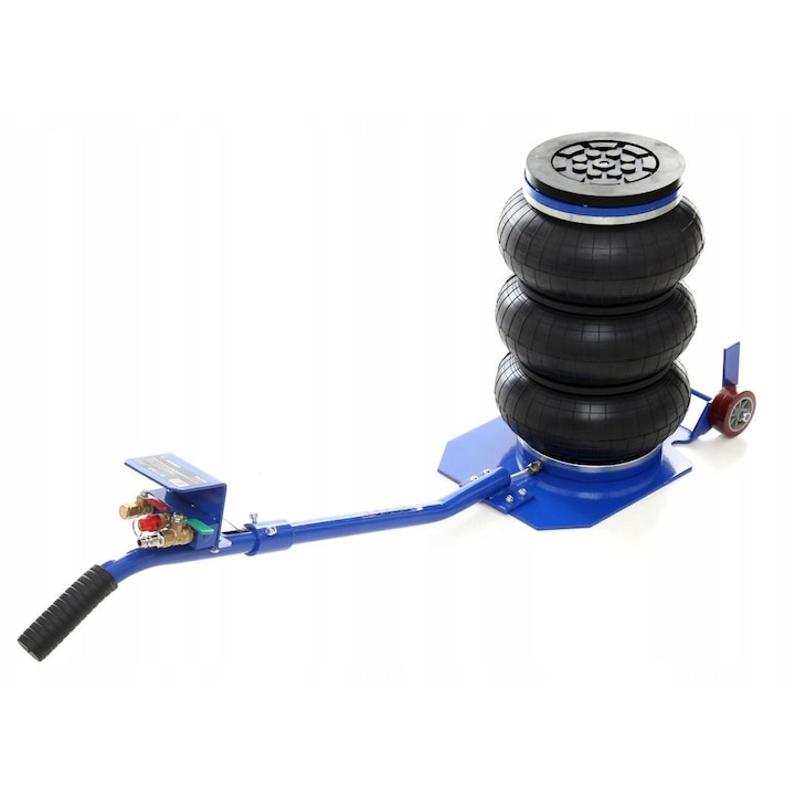 Podnosnic Pneumatic Balwanek 3,5-4,0T, guma, 13,5-40cm, set 2 kobylki cu blocaje