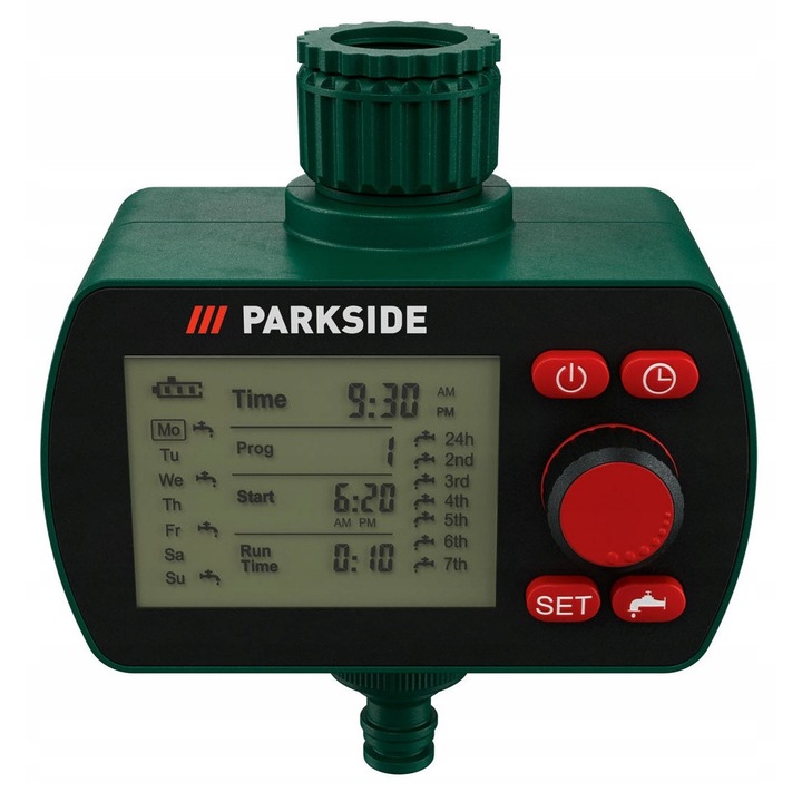 Öntöző programozó, 6 program, vízálló, 13,5x13x8,8cm