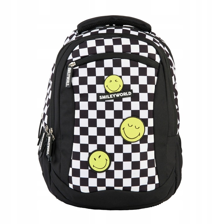 Iskolatáska PASO BeUniq, 3 rekeszes, fényvisszaverő elemek, 41x30x20cm, 24l, többszínű