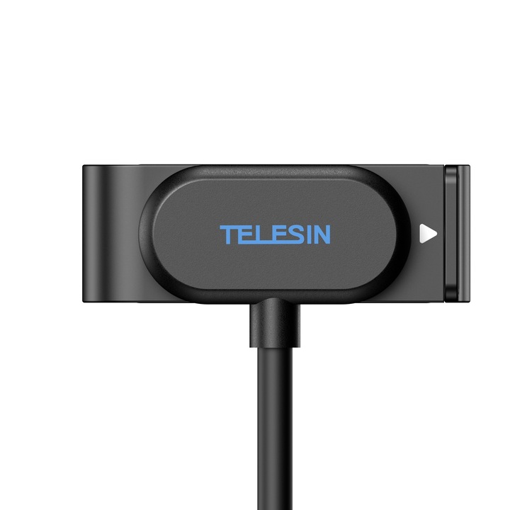 Магнитен адаптер за зареждане TELESIN за спортни камери GoPro, черен