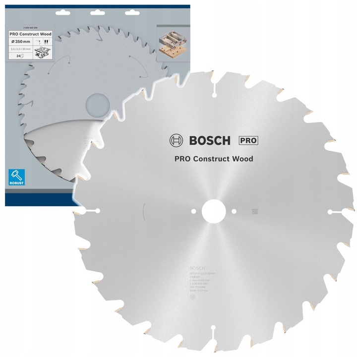 Disc ferastrau Bosch Construct Wood 350x30mm 24 dinti