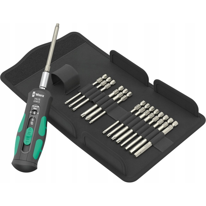 Динамометрична отвертка Wera Kraftform Safe-Torque Speed, 2-6 Nm, 1/4", многоцветна